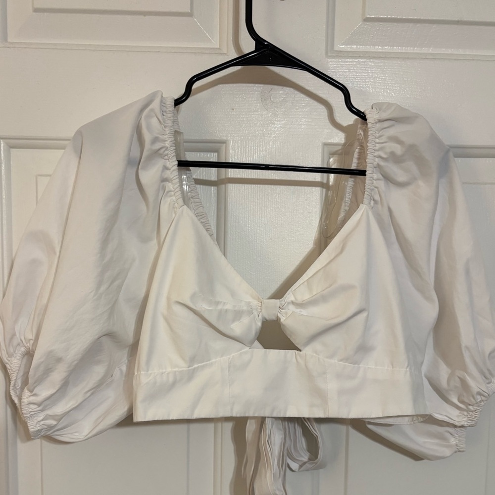 Truth White Puff Sleeve Blouse